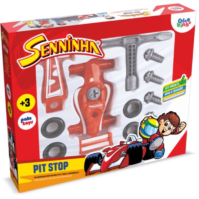 Brinquedo PAKI TOYS Carrinho Montável Senninha 3,2kg