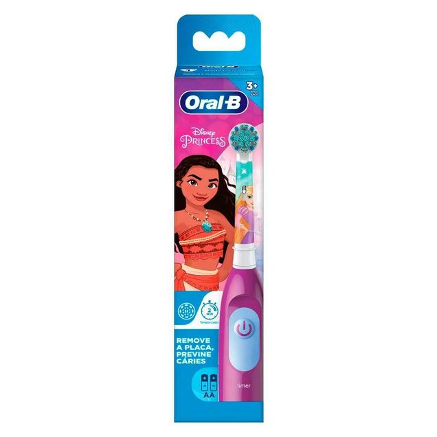Escova Dental Elétrica Oral-B Disney Princess Infantil 3-6 anos 1 Unidade