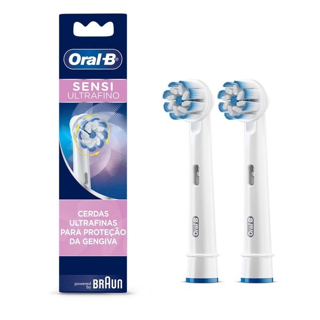 Refil Escova Elétrica Oral B Sensi Ultrafino 2 Unidades