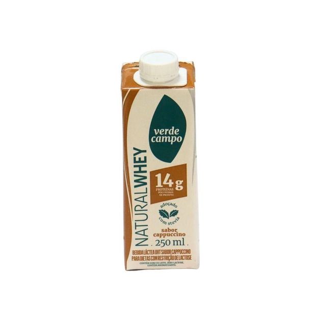 Bebida Whey Verde Campo Cappuccino 14g proteína 250ml
