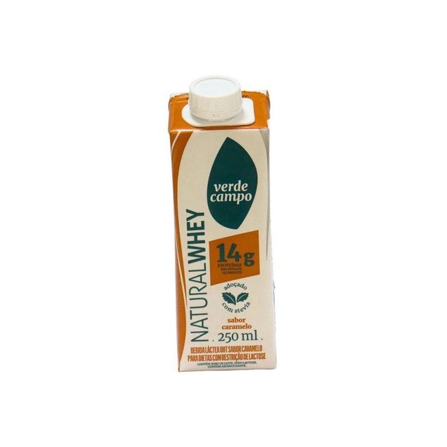 Bebida Whey Verde Campo Caramelo 14g 250ml