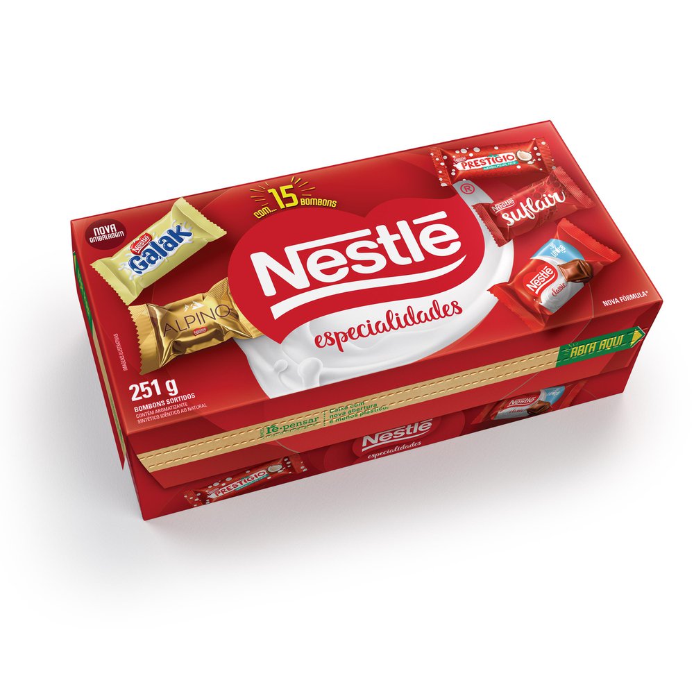 Chocolate Nestlé Bombons Especialidades 251g