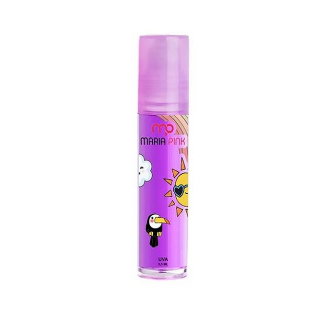 Brilho Labial Infantil Maria Pink Sabores Diversos 5,5ml