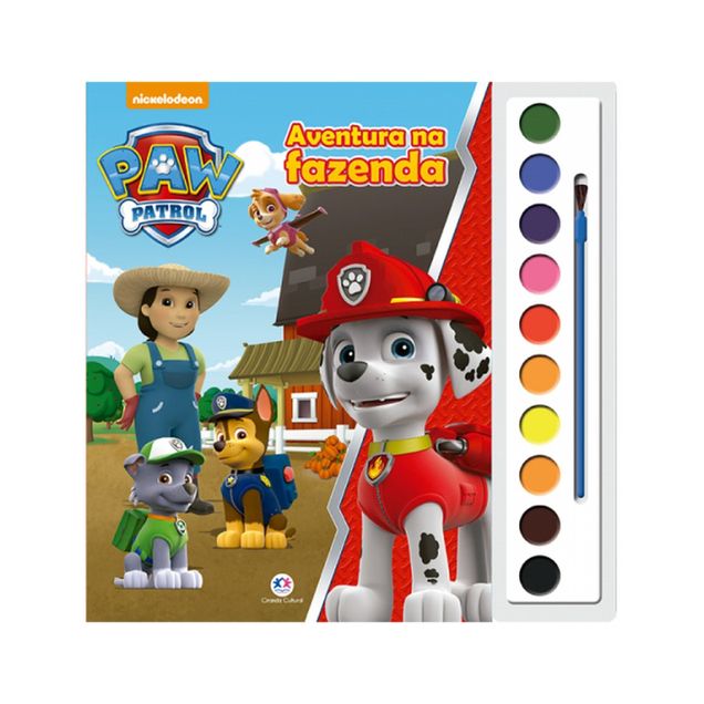 Livro Infantil Ciranda Cultural Patrulha Canina Aventura na Fazenda 16 páginas