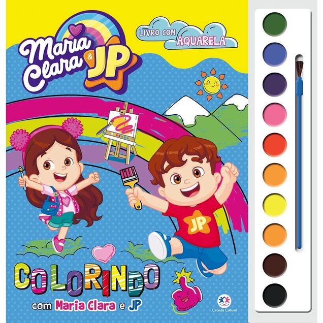Livro Ciranda Maria Clara e JP Colorindo Com Maria Clara E JP