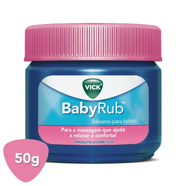 Vick BabyRub Pomada Calmante Infantil 50g