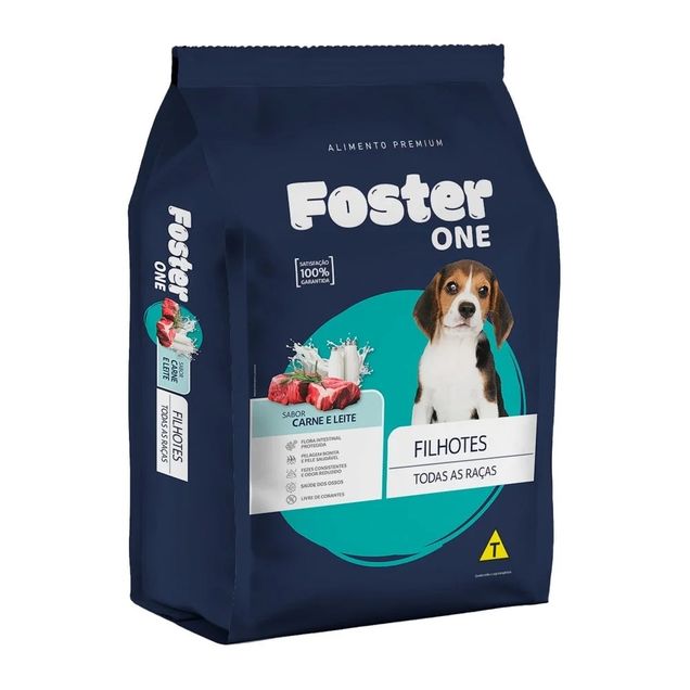 Ração Foster Filhote Carne e Leite Seca 10,1kg