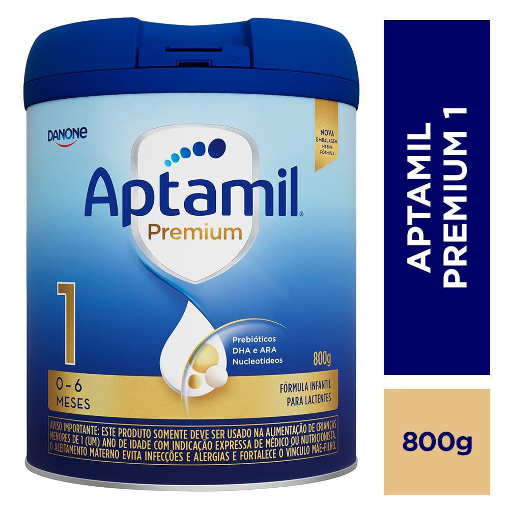 Fórmula Infantil Aptamil Premium Danone 1 800g - 0-6 Meses