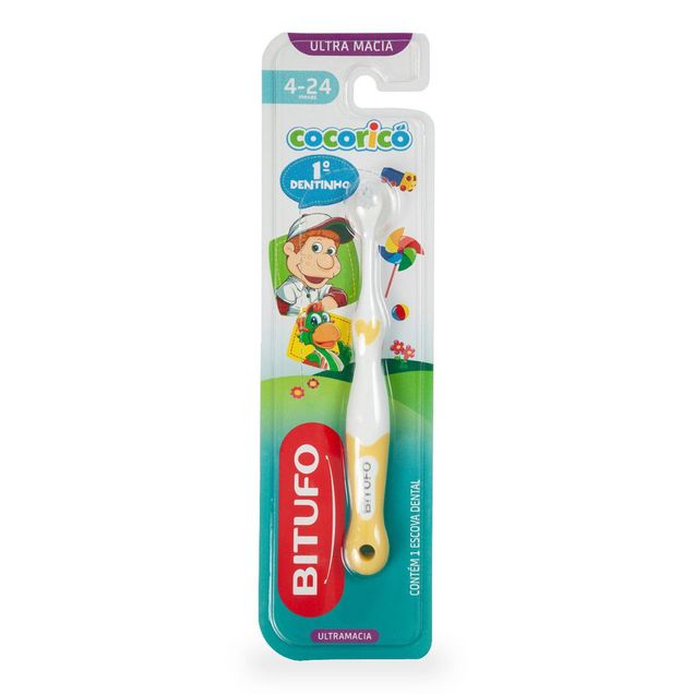 Escova Dental Infantil Cocoricó Ultramacia BITUFO 1 Unidade