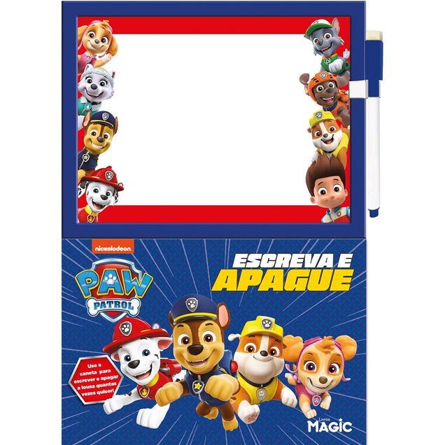 Brinquedo Lousa Mágica Magic Kids Patrulha Canina Escreva e Apague