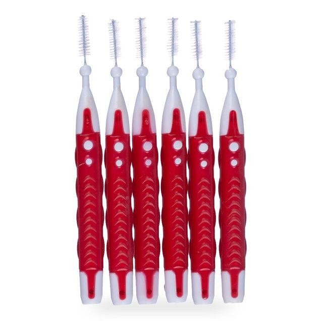 Escova Dental Interdental Cilíndrica Extra Fina 3mm BITUFO 6 Unidades