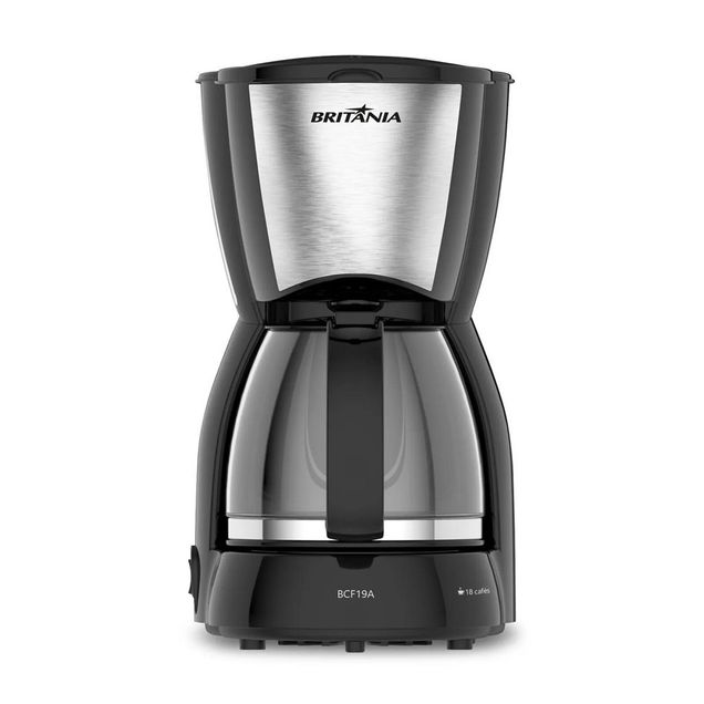 Cafeteira Britânia 18 Cafezinhos BCF19A Jarra de Vidro 220V