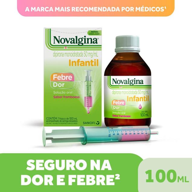 Novalgina Dipirona Infantil 50 mg/mL Sanofi 100 ml