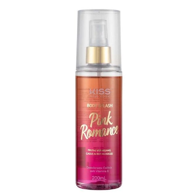 Body Splash Perfume Corporal Kiss NY Pink Romance 200ml