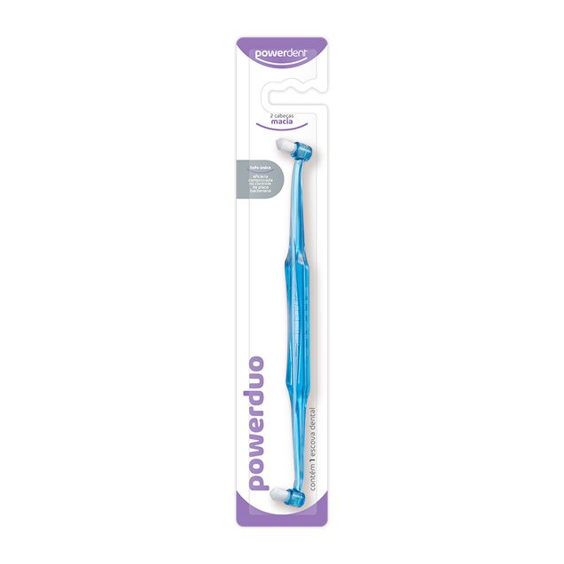 Escova Dental Intertufo Powerdent 2 Tufos Macia Compacta 1 Unidade