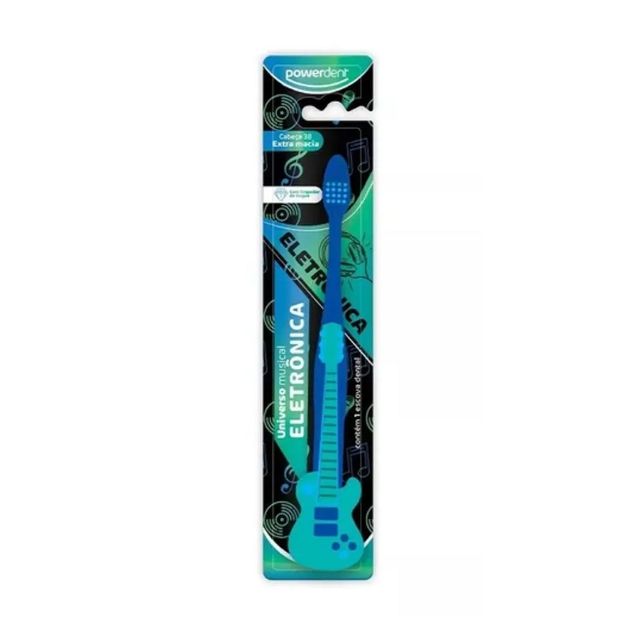 Escova Dental Infantil Universo Musical +8 anos Powerdent 1 unidade