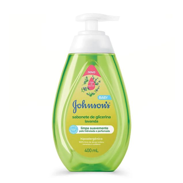 Sabonete Líquido Johnson & Johnson Glicerina Lavanda Infantil 400ml
