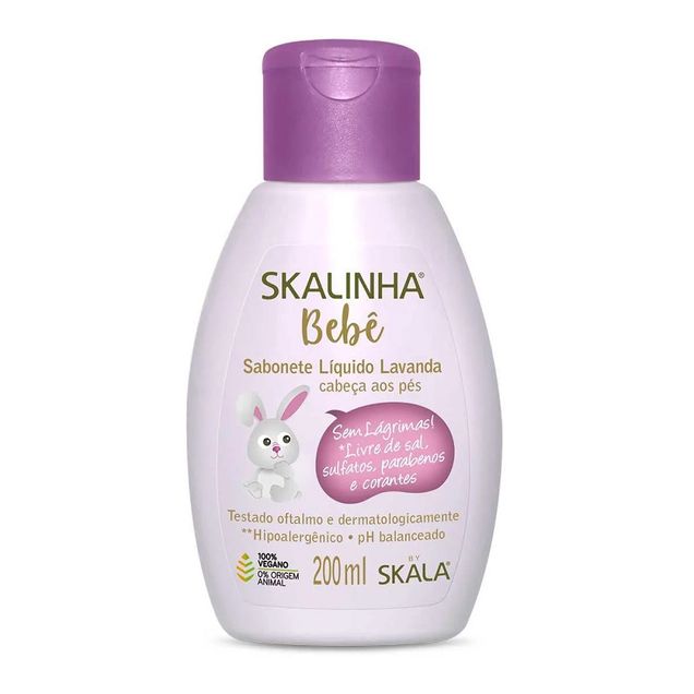 Sabonete Líquido Skalinha Bebê Suave Lavanda Skala 200ml