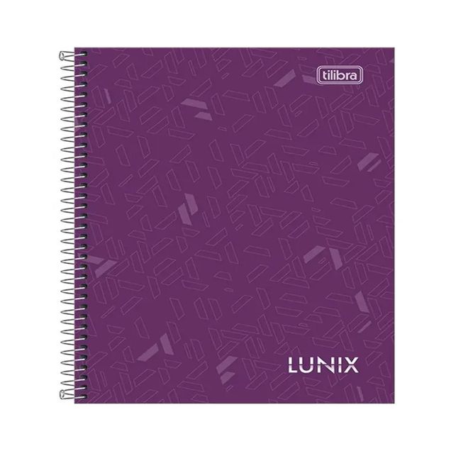 Caderno TILIBRA Universitário Capa Dura Lunix Roxo 80 Folhas 1 Matéria