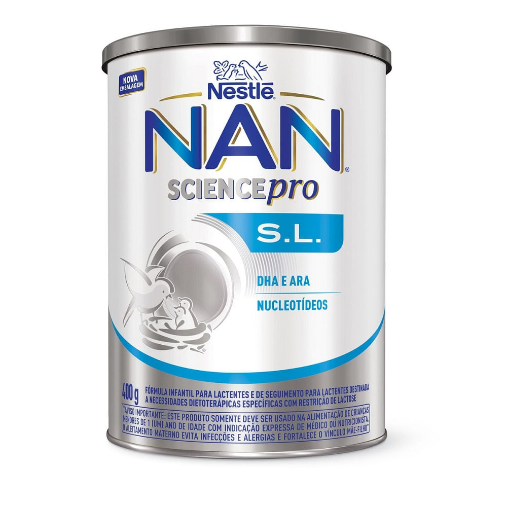 Fórmula Infantil Nan Sem Lactose Nestlé 0-12 meses 400g