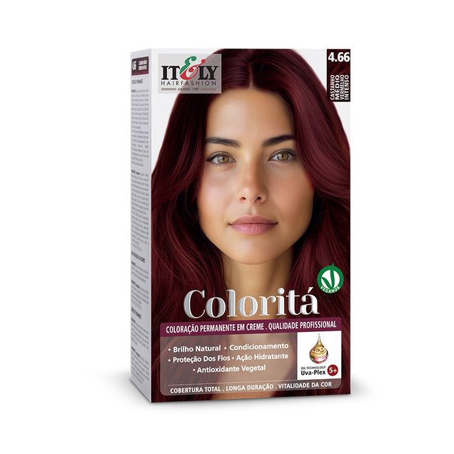 Coloração Itely Colorita 4.66 Castanho Médio — foto 2