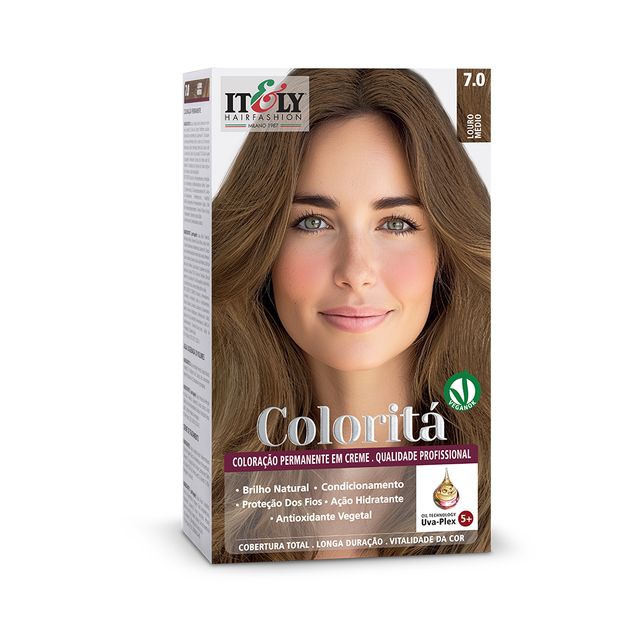 Coloração Itely Colorita 7.0 Loiro Médio — foto 2