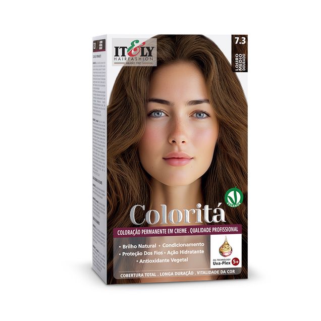 Coloração Itely Colorita 7.3 Loiro Médio Dourado — foto 2