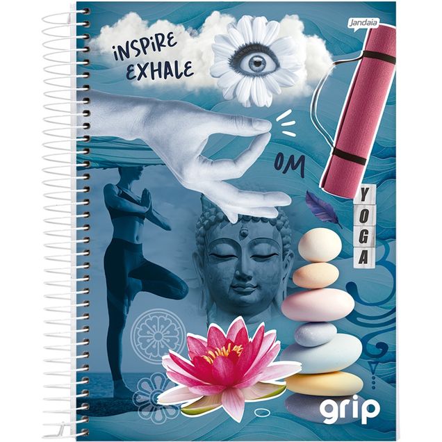 Caderno JANDAIA Capa Dura Espiral 10 Matérias FSC 160 Folhas
