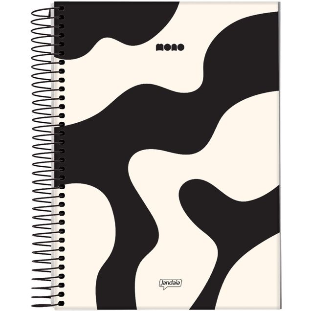 Caderno JANDAIA Capa Dura 1 Matéria Mono Espiral 80 Folhas