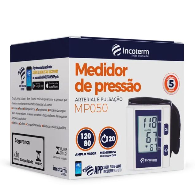 Medidor Digital De Pressão Biopress Punho MP050 1 Unidade — foto 3