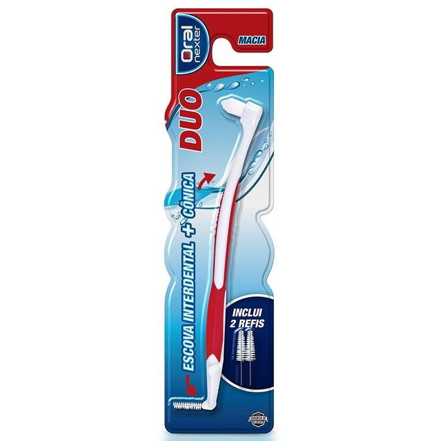 Kit Escova Dental Oral Nexter Interdental Pro Duo Cônica 3 Unidades