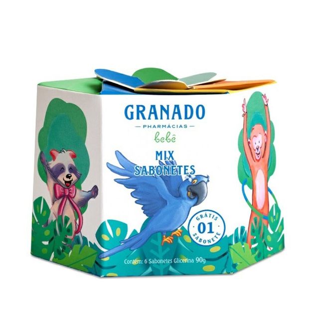 Kit Sabonetes Granado Bebê Glicerina 6 x 90g