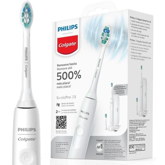 Escova de Dente Elétrica Philips Colgate Sonic Pro 35