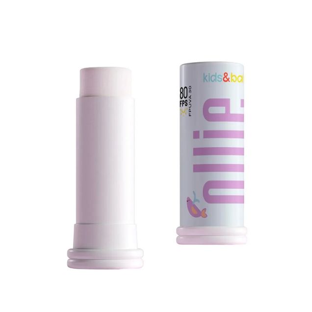 Protetor Solar Infantil Ollie Em Bastão Mineral FPS 80 15g