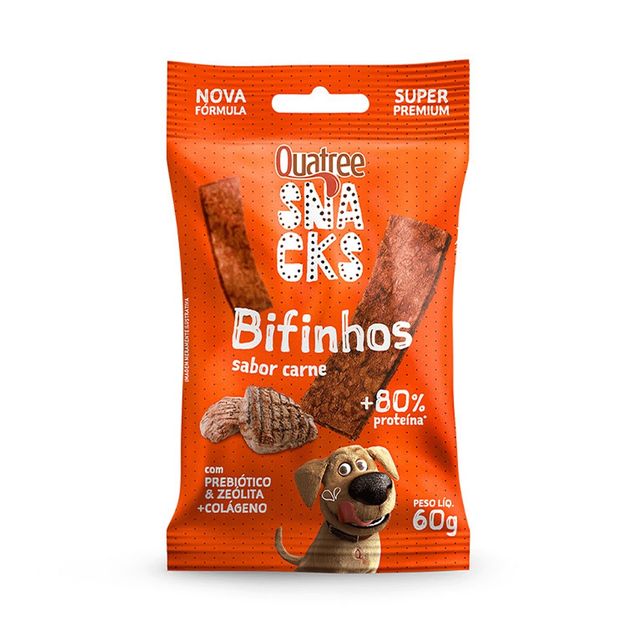 Bifinho Quatree Sabor Carne 60g