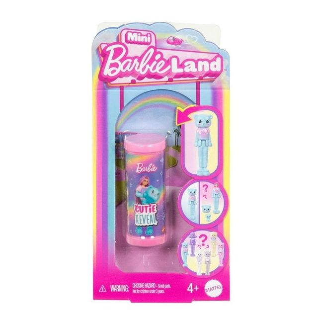 Boneca Barbie Mattel Mini Land Cutie Reveal 1 unidade