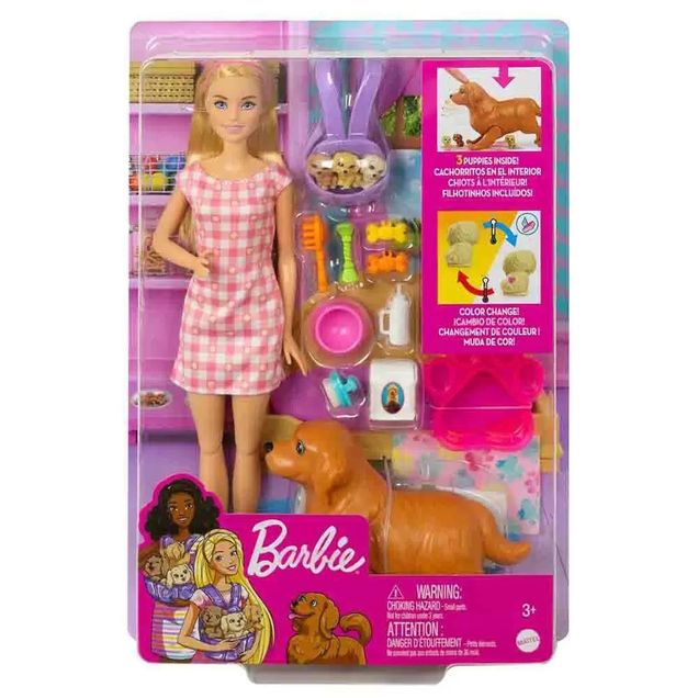 Boneca Barbie Cachorrinhos Recém-Nascidos 1un