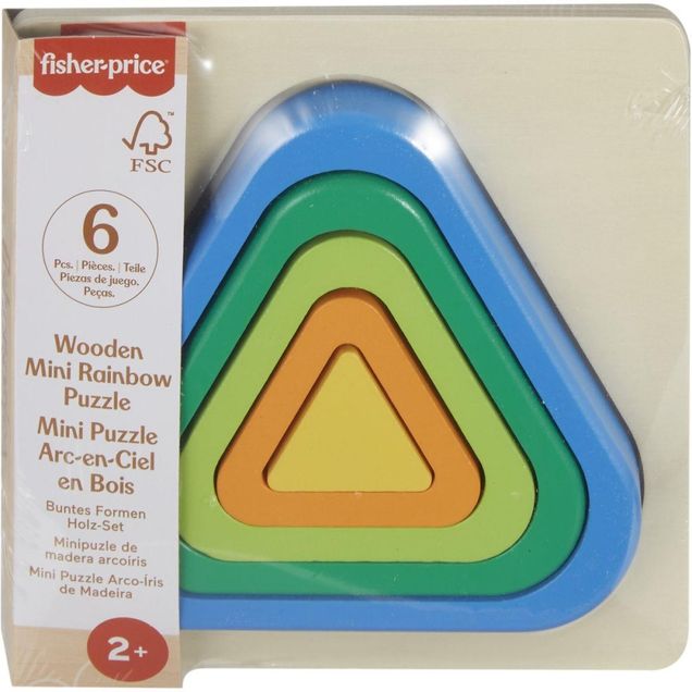 Quebra-cabeça de Madeira Mattel Arco-Íris Sortido 6 peças