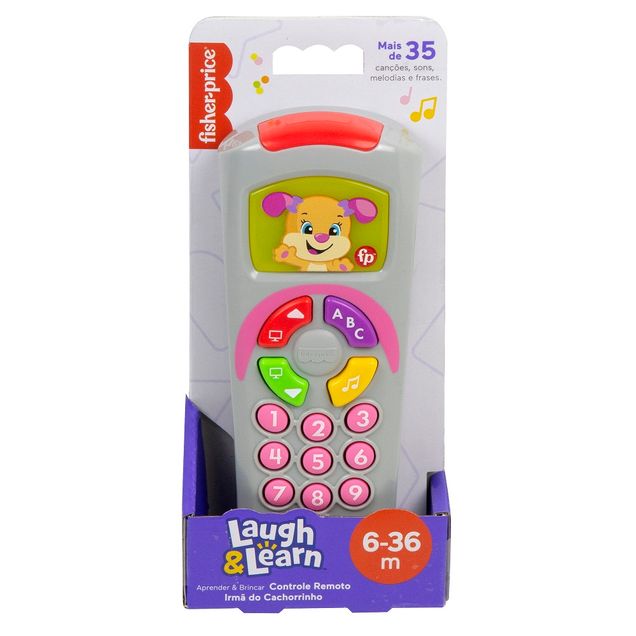 Controle Remoto Mattel Fisher-Price Irmã Cachorrinho Educativo 1 unidade