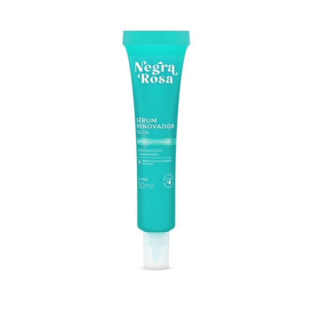 Sérum Renovador Facial Antioleosidade Negra Rosa 30ml
