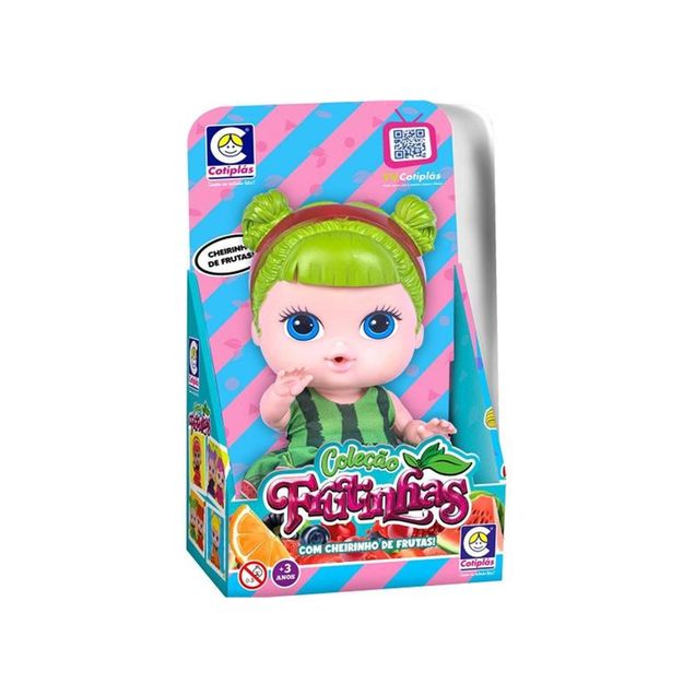 Boneca Cotiplas Frutinhas Cheirinho Melancia 1 unidade