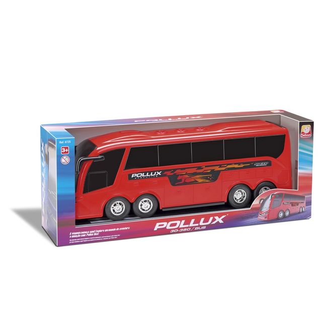 Ônibus de Brinquedo Silmar Pollux Bus 3+ anos 42 cm