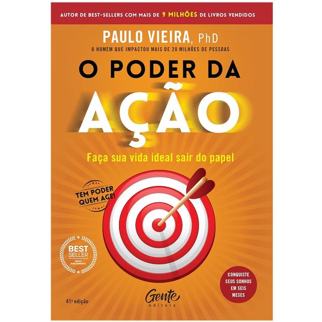 Livro O Poder da Ação BOA VIAGEM Paulo Vieira 41ª edição 256 páginas