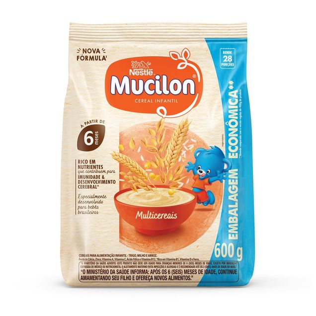 Cereal Infantil Mucilon Multicereais 600g