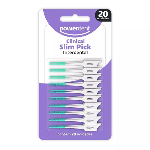 Escova Interdental Slim Pick Powerdent 20 Unidades