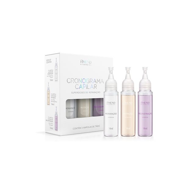 Kit Amend Cosméticos Essencial Cronograma Capilar Superdoses de Reparação (3 Produtos) — foto 2