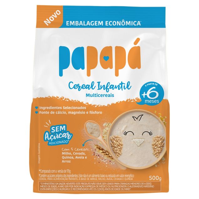 Cereal Infantil Papapá PAPAPA Multicereais 500g