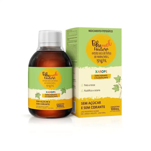 Blumel Hedera Xarope Expectorante e Fluidificante Infantil Hedera helix Hypera Pharma 100ml