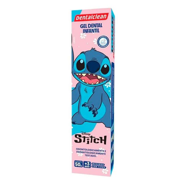 Gel Dental Infantil com Fluor Dentalclean Stitch Sabor Morango 50g — foto 2