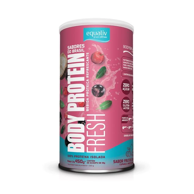 Body Protein Fresh Sabor Frutas Brasileiras Equaliv 450g — foto 2